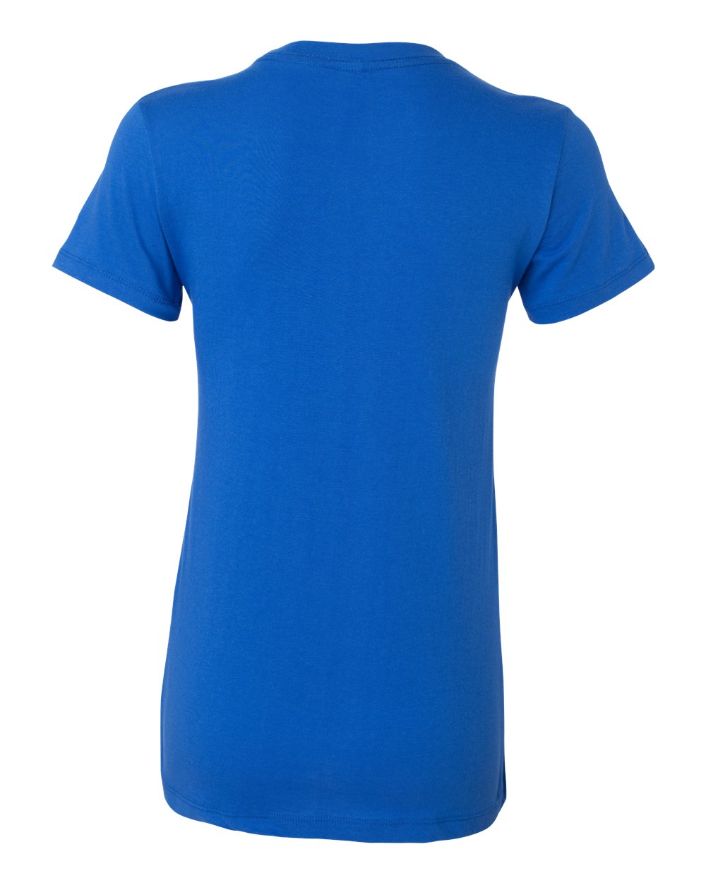 Rear View of True Royal Women's Slim Fit Tee - 6004