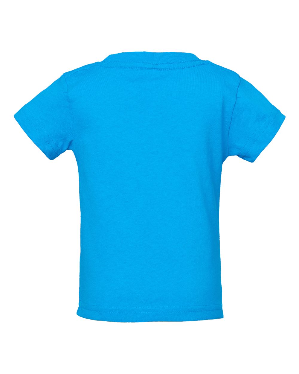 Rear View of Turquoise Infant Cotton Jersey Tee - 3401