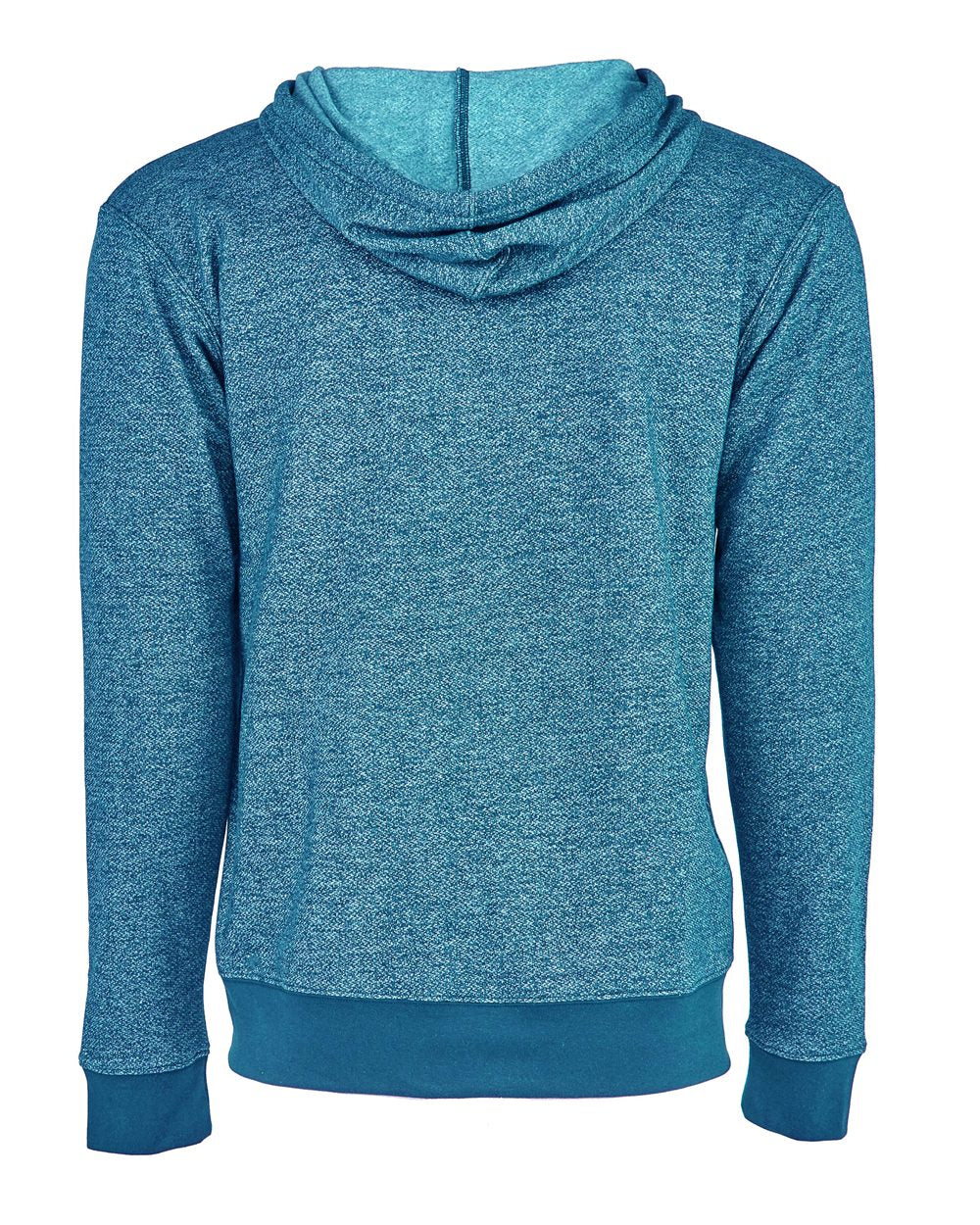 Rear View of Turquoise Pacifica Full-Zip Hoodie - 9600