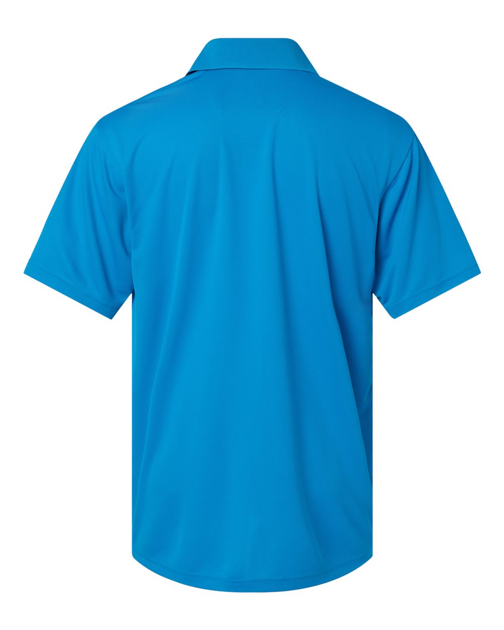 Rear View of Turquoise Saratoga Performance Mini Mesh Polo - 100