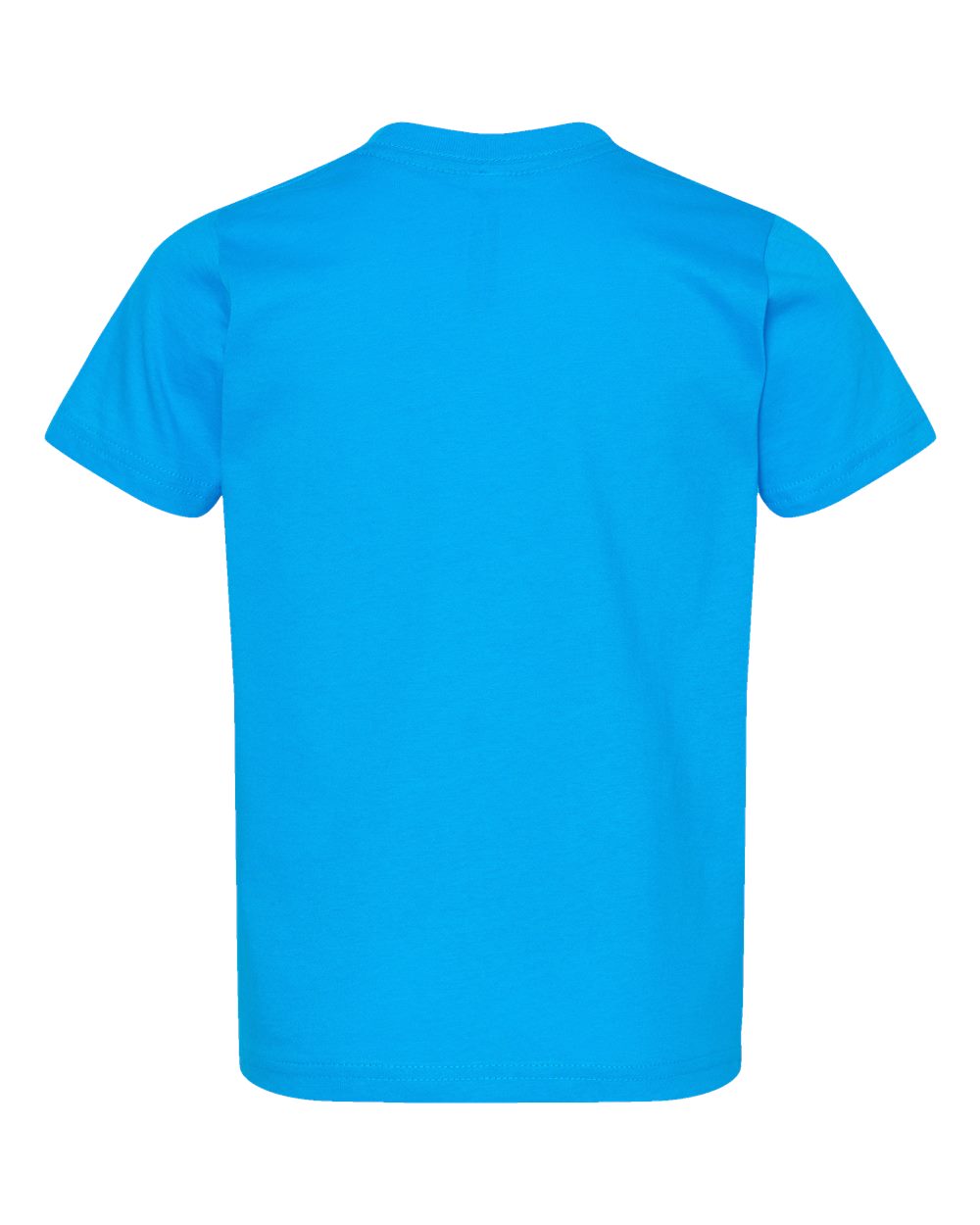 Rear View of Turquoise Toddler Fine Jersey Tee - 3321