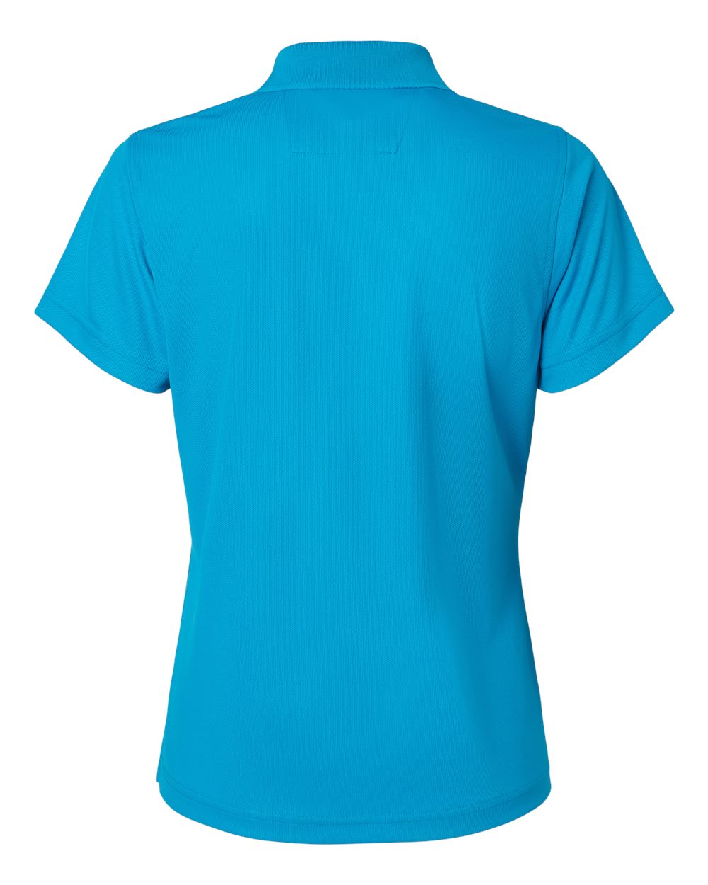 Front View of Turquoise Women's Saratoga Performance Mini Mesh Polo - 104