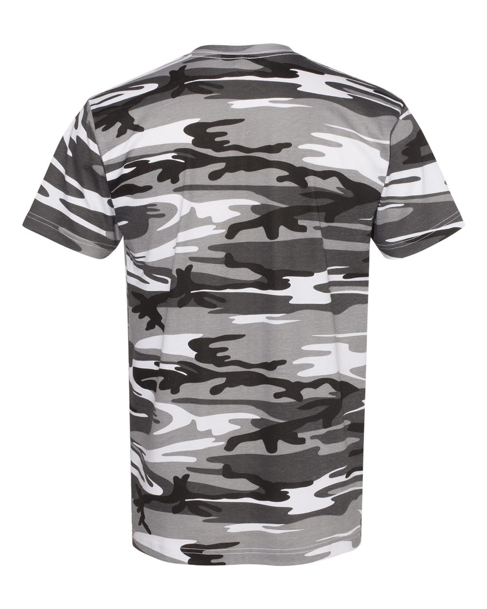 Rear View of Urban Woodland Camo Tee - 3907