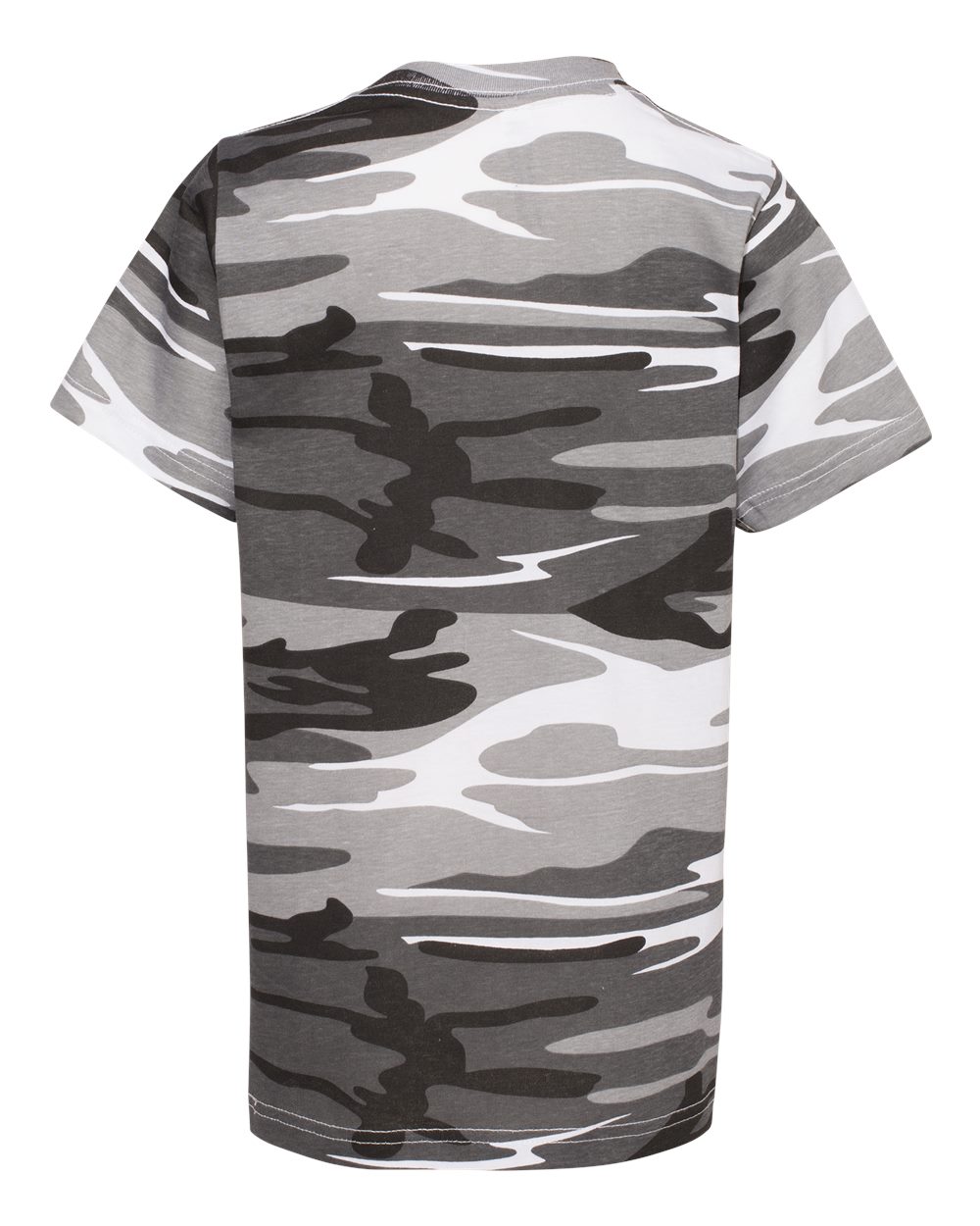 Rear View of Urban Woodland Youth Camouflage T-Shirt - 2207