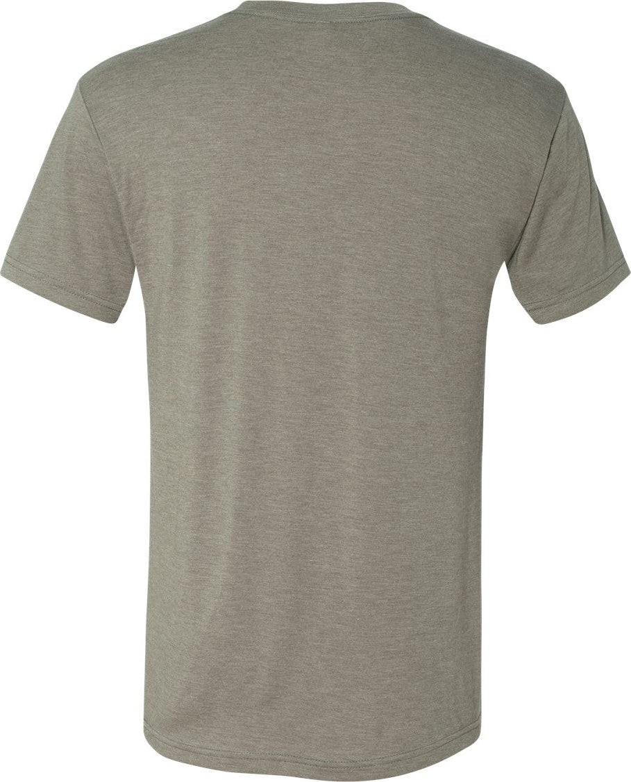 Rear View of Venetian Grey Triblend T-Shirt - 6010