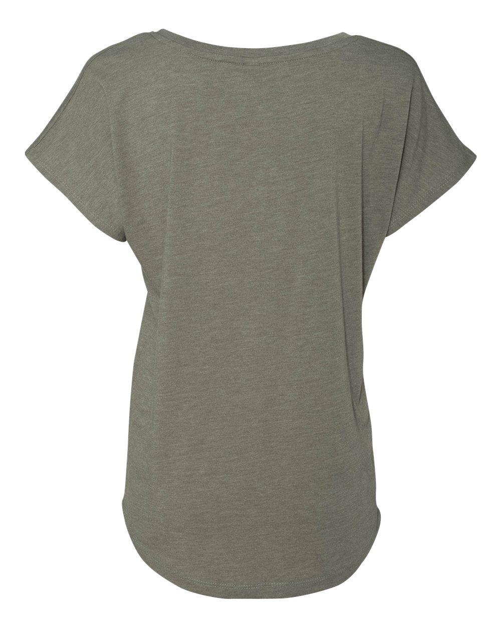 Rear View of Venetian Grey Women’s Triblend Dolman T-Shirt - 6760