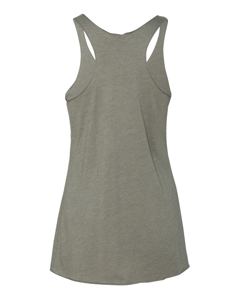 Rear View of Venetian Grey Women’s Triblend Racerback Tank - 6733