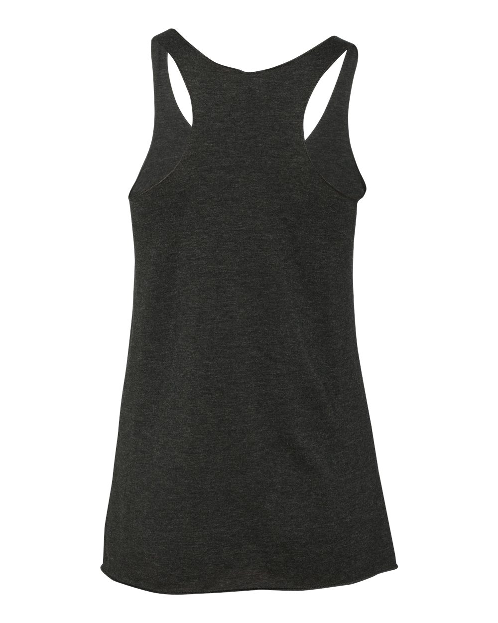 Rear View of Vintage Black Women’s Triblend Racerback Tank - 6733