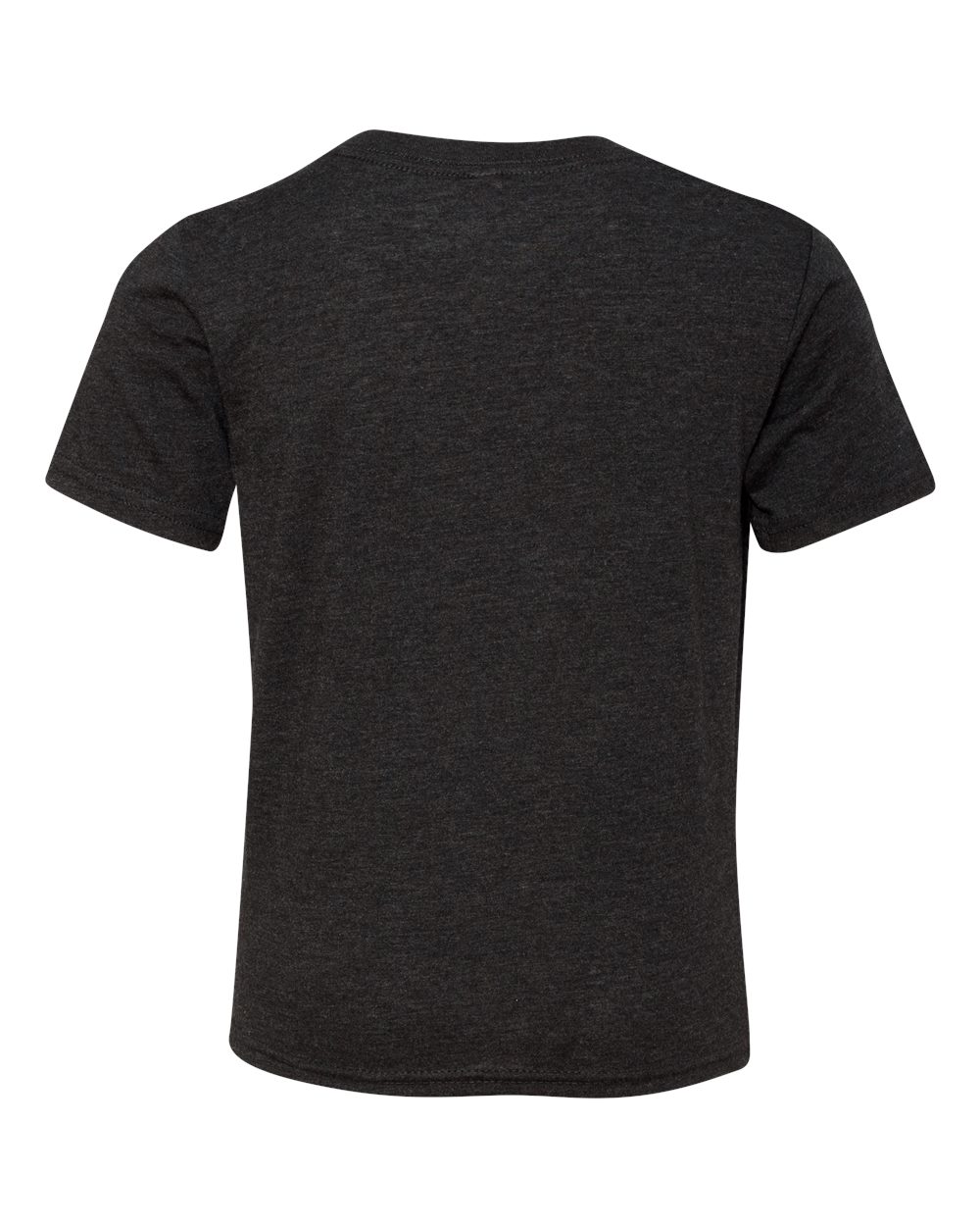 Rear View of Vintage Black Youth Triblend T-Shirt - 6310