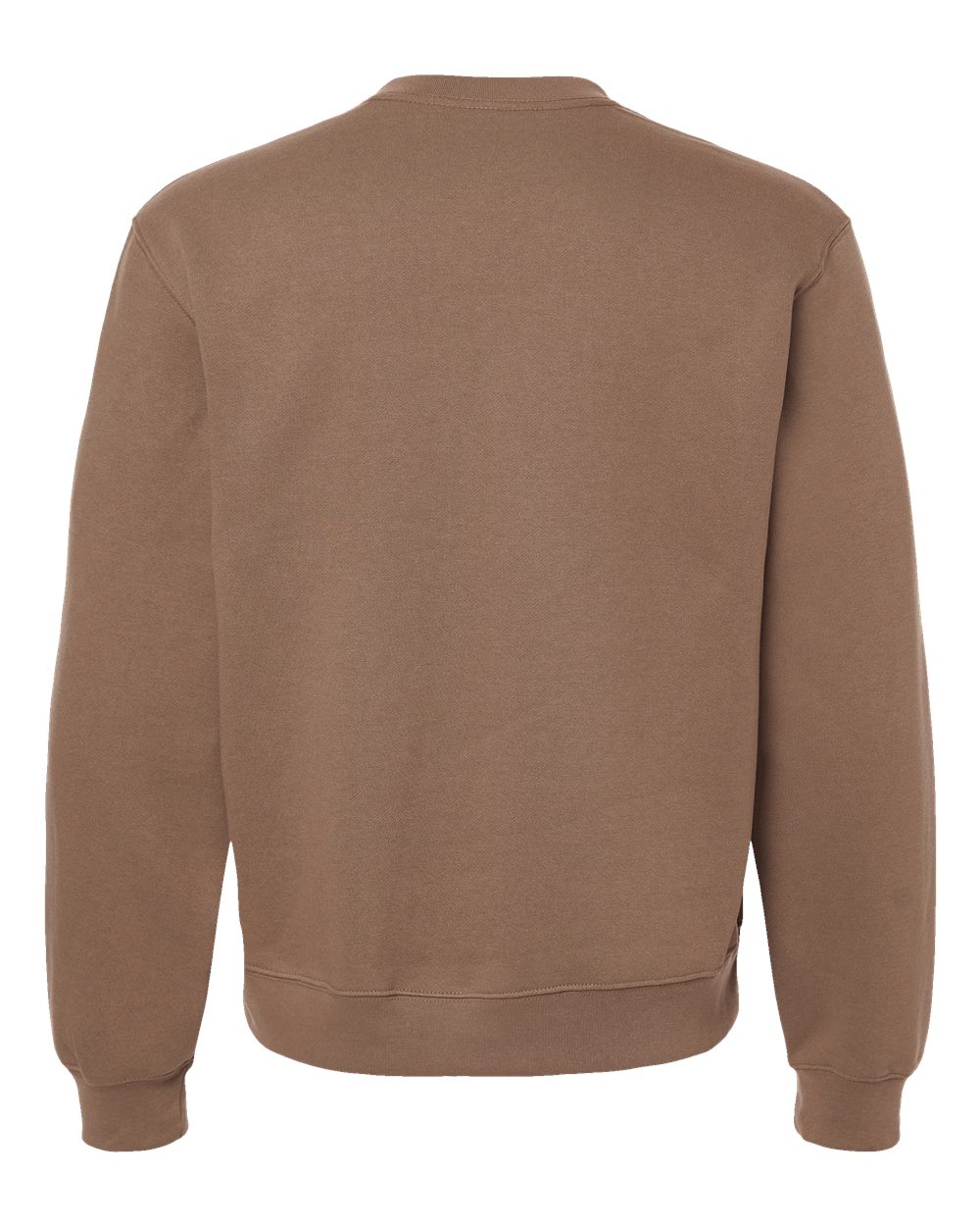 Rear View of Vintage Brown 10 oz. Heavyweight Sweatshirt - 4711