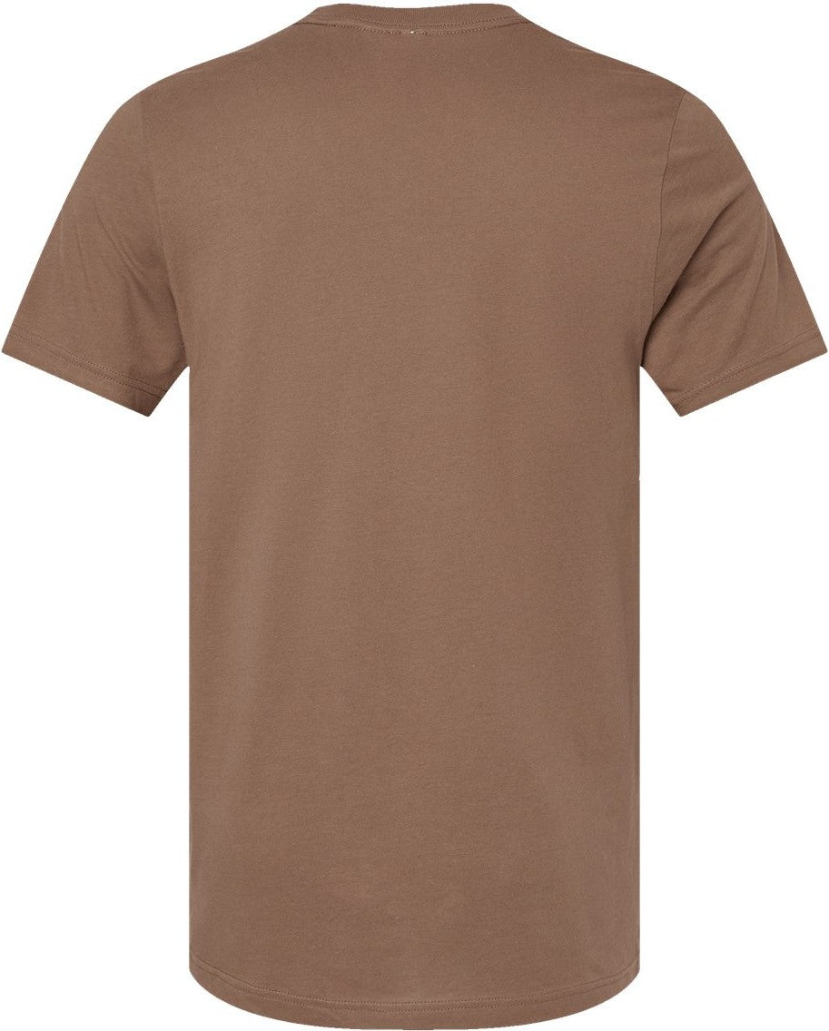 Rear View of Vintage Brown Jersey Tee - 3001