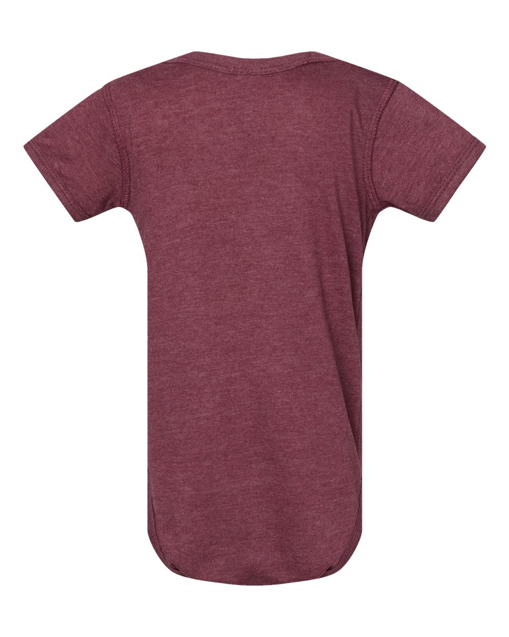 Rear View of Vintage Burgundy Infant Fine Jersey Bodysuit - 4424