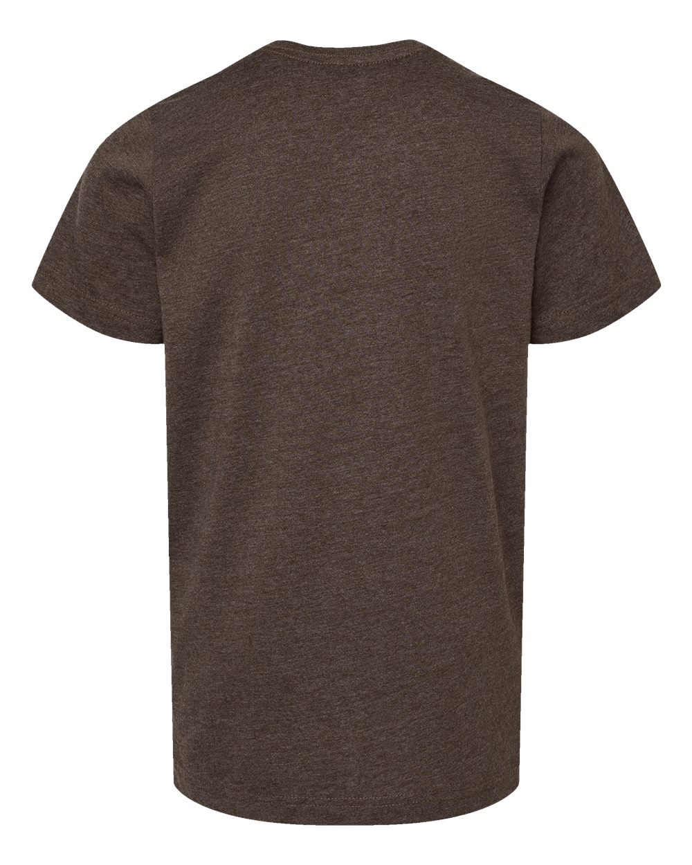Rear View of Vintage Chocolate Youth Fine Jersey Tee - 6101
