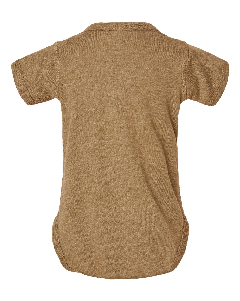 Rear View of Vintage Coyote Brown Infant Fine Jersey Bodysuit - 4424