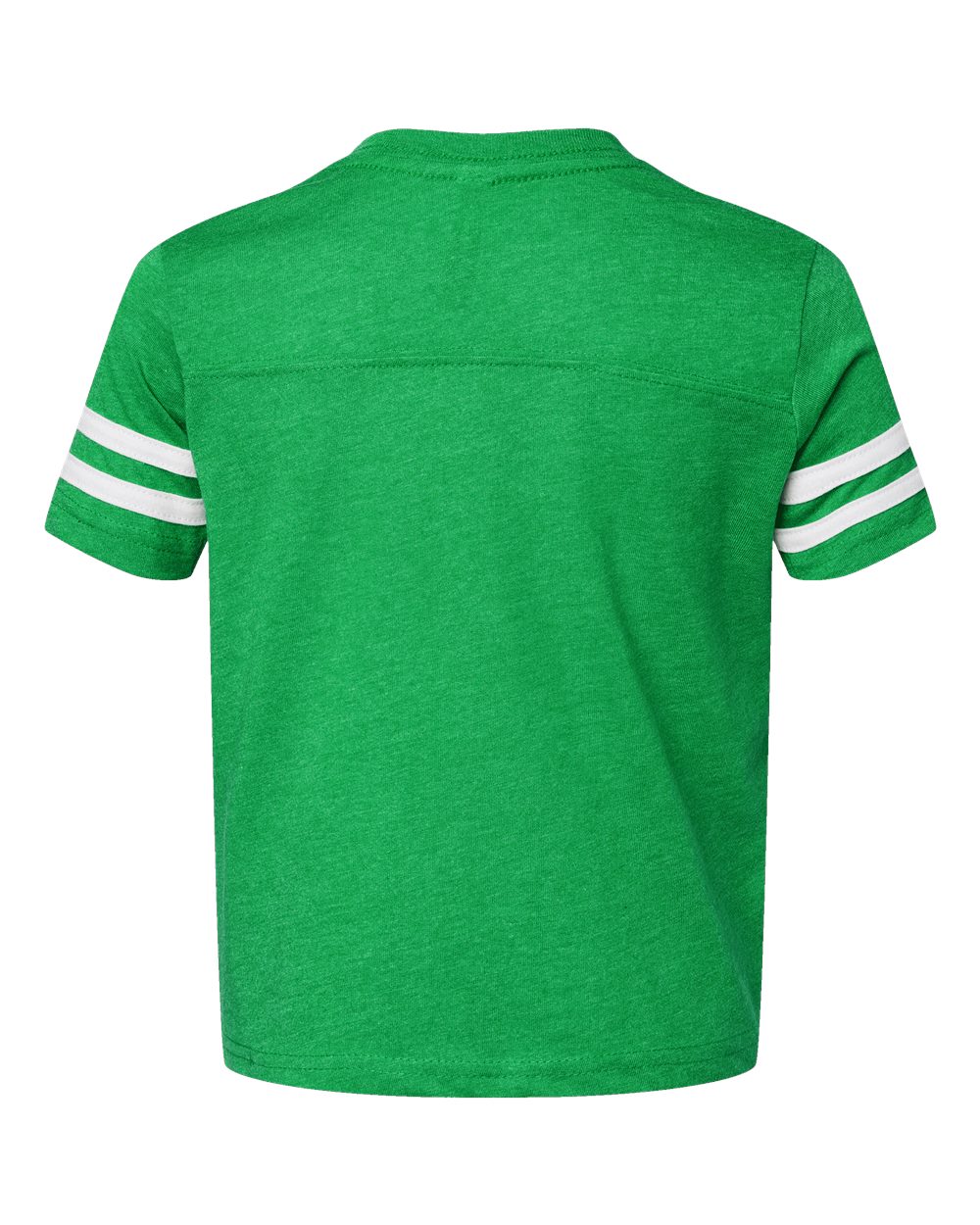 Rear View of Vintage Green/ White Toddler Football Fine Jersey Tee - 3037