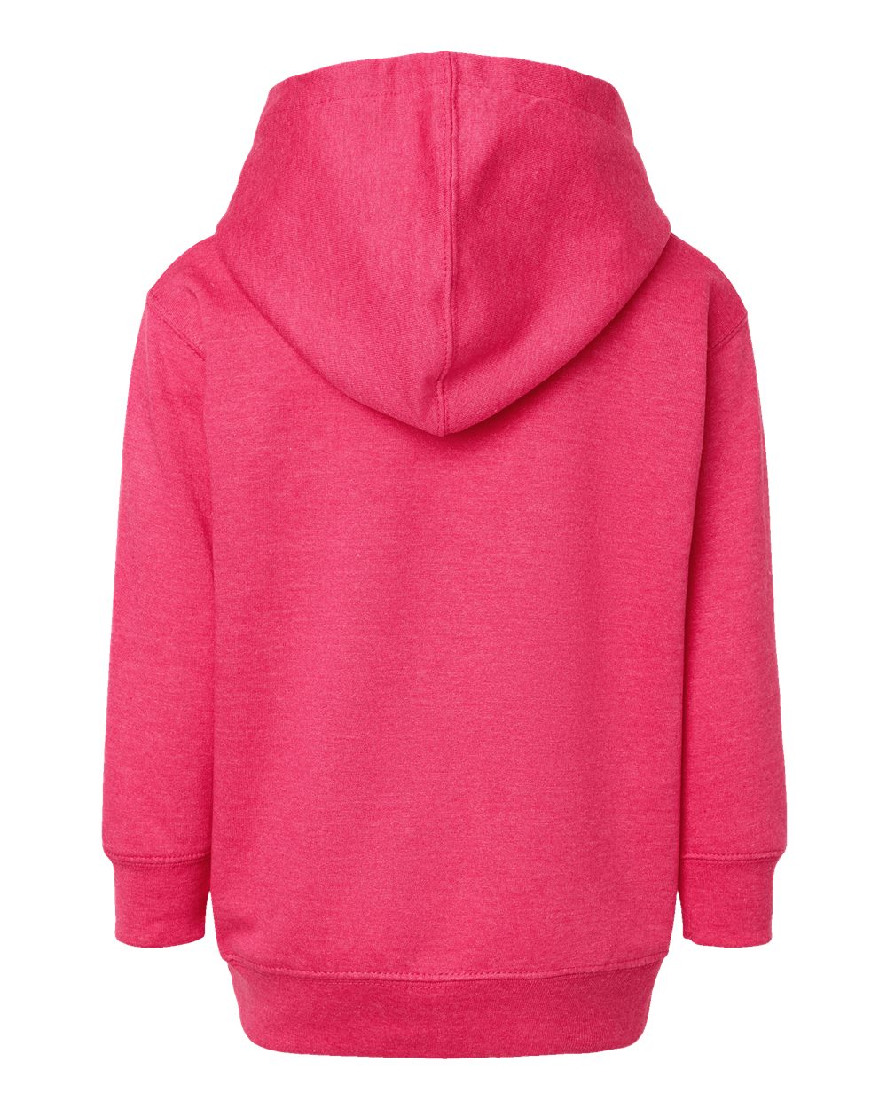 Rear View of Vintage Hot Pink Toddler Pullover Fleece Hoodie - 3326