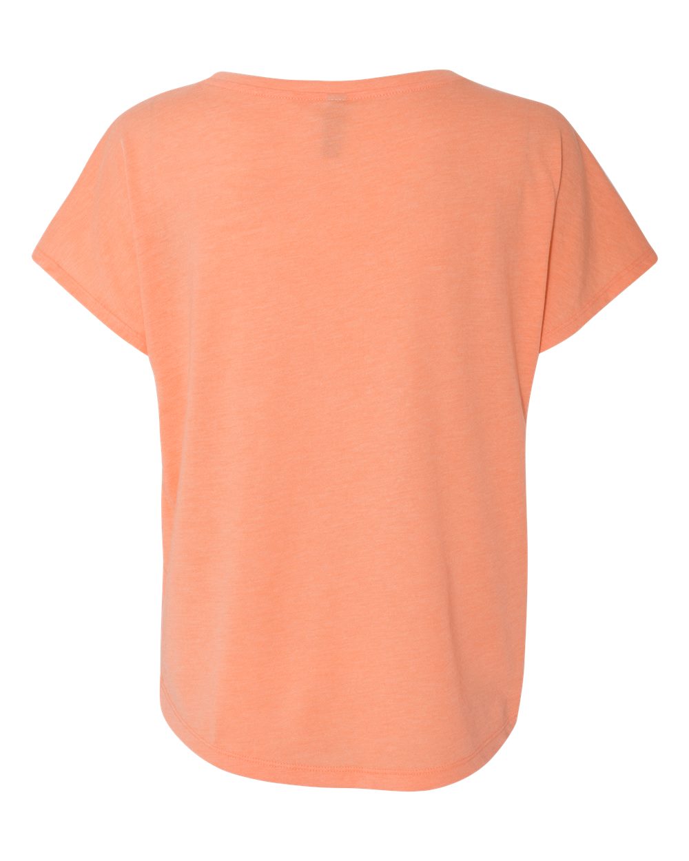 Rear View of Vintage Light Orange Women’s Triblend Dolman T-Shirt - 6760