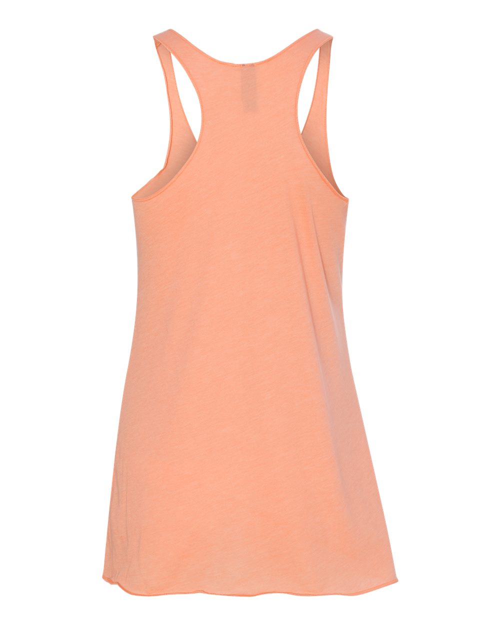 Rear View of Vintage Light Orange Women’s Triblend Racerback Tank - 6733