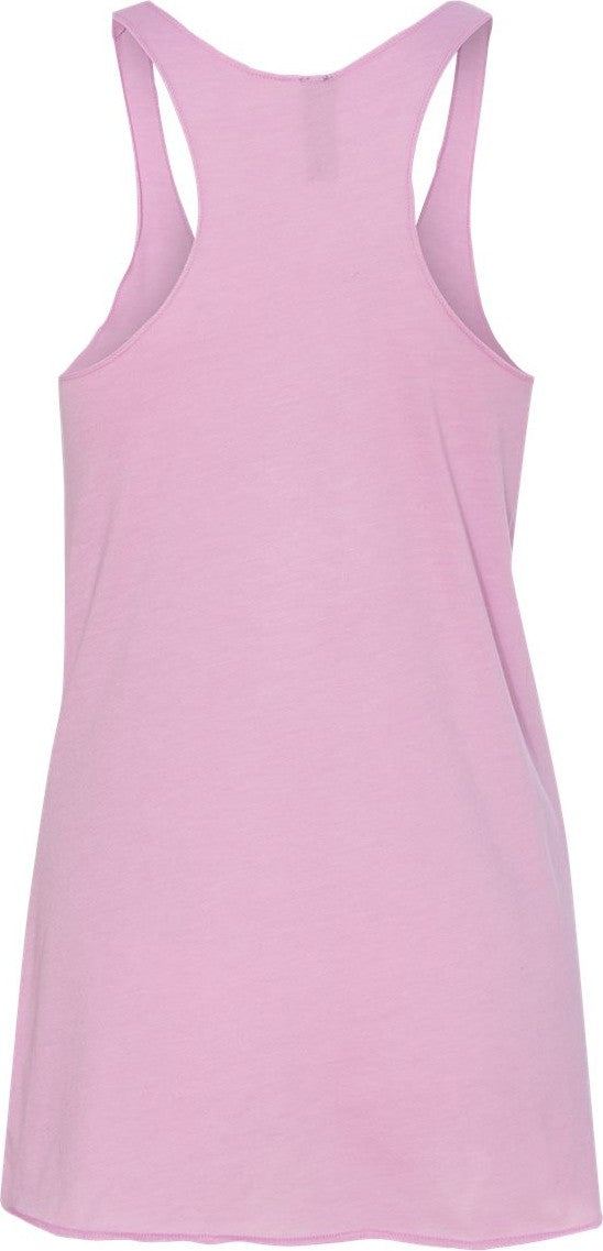 Rear View of Vintage Lilac Women’s Triblend Racerback Tank - 6733