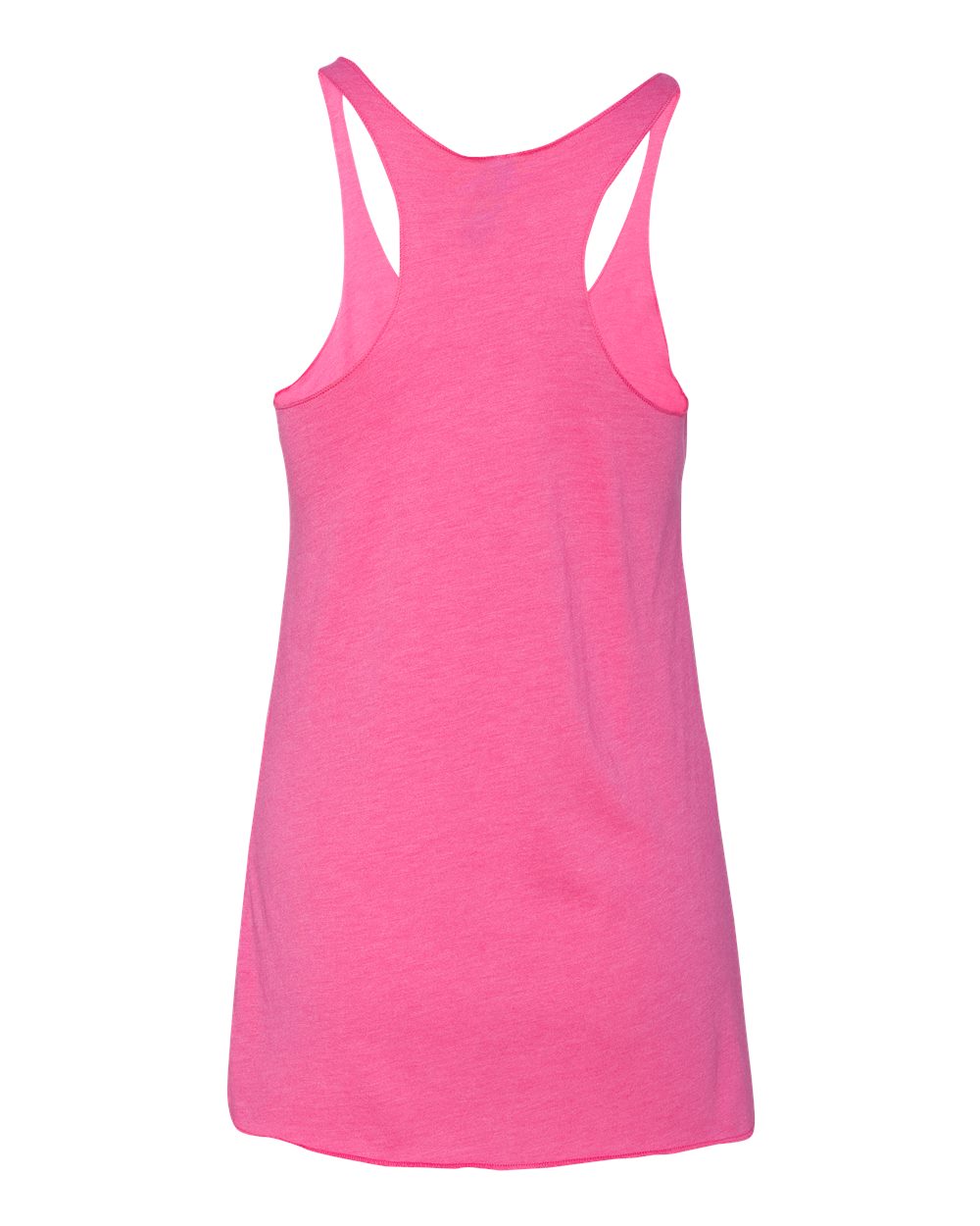 Rear View of Vintage Pink Women’s Triblend Racerback Tank - 6733