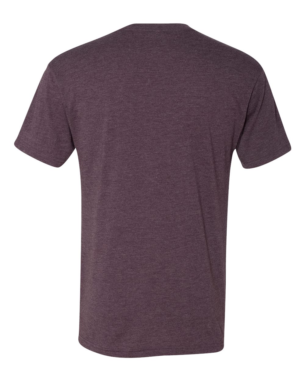 Rear View of Vintage Purple Triblend T-Shirt - 6010