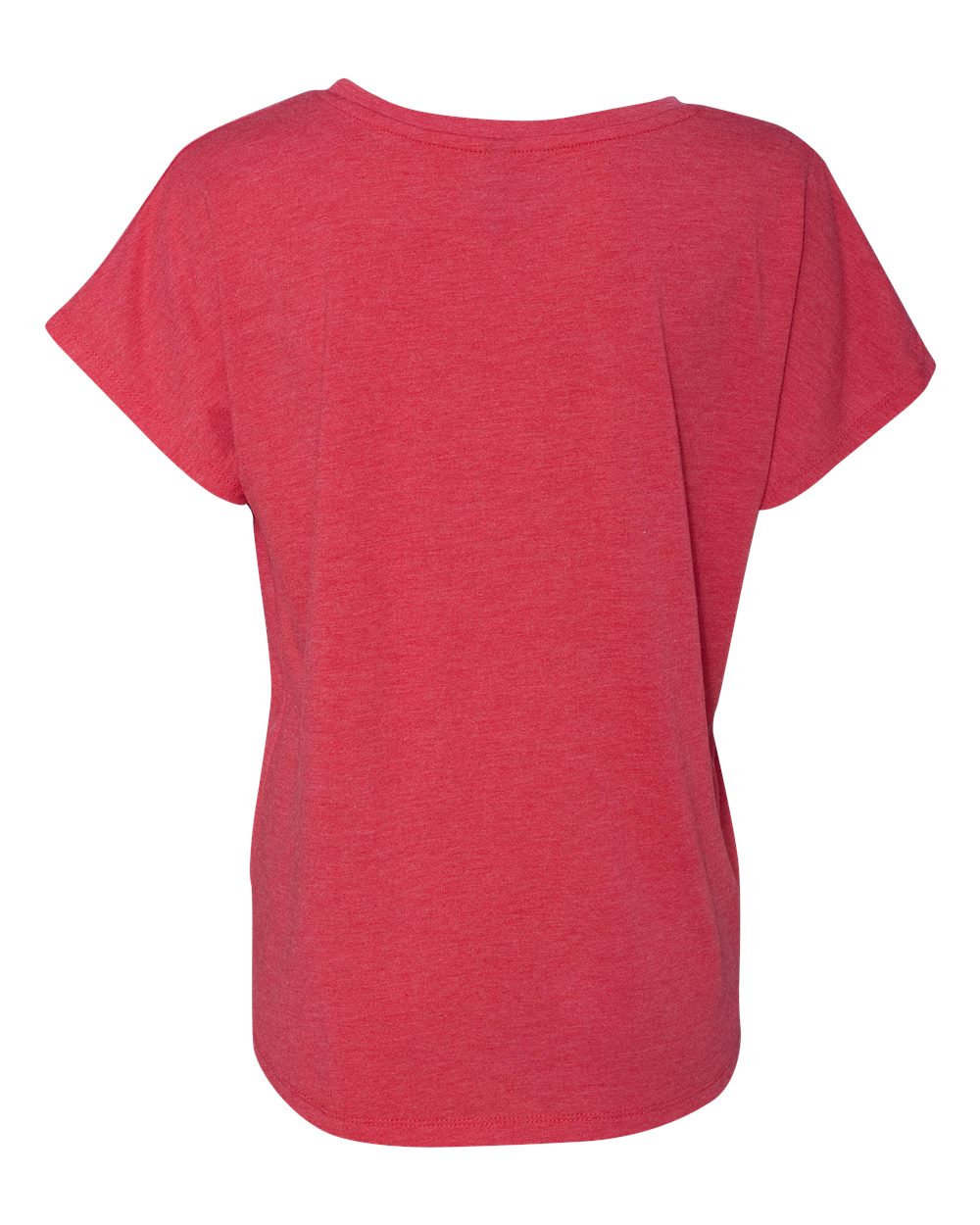 Rear View of Vintage Red Women’s Triblend Dolman T-Shirt - 6760
