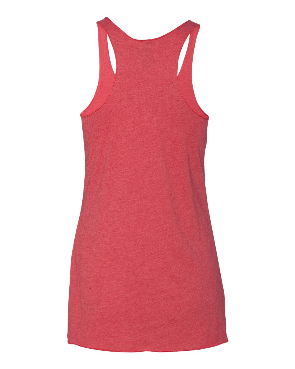 Rear View of Vintage Red Women’s Triblend Racerback Tank - 6733
