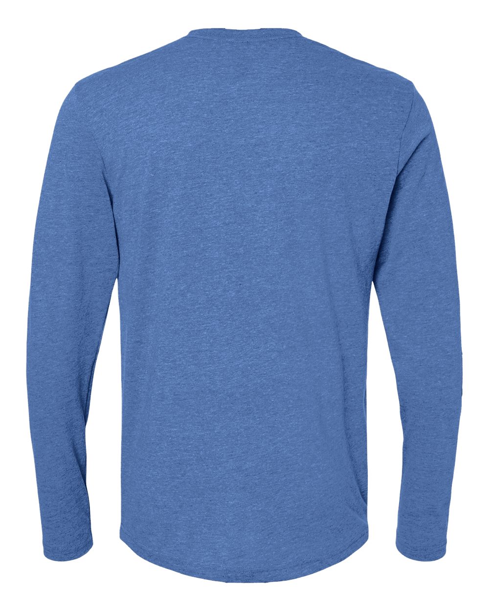 Rear View of Vintage Royal Triblend Long Sleeve T-Shirt - 6071