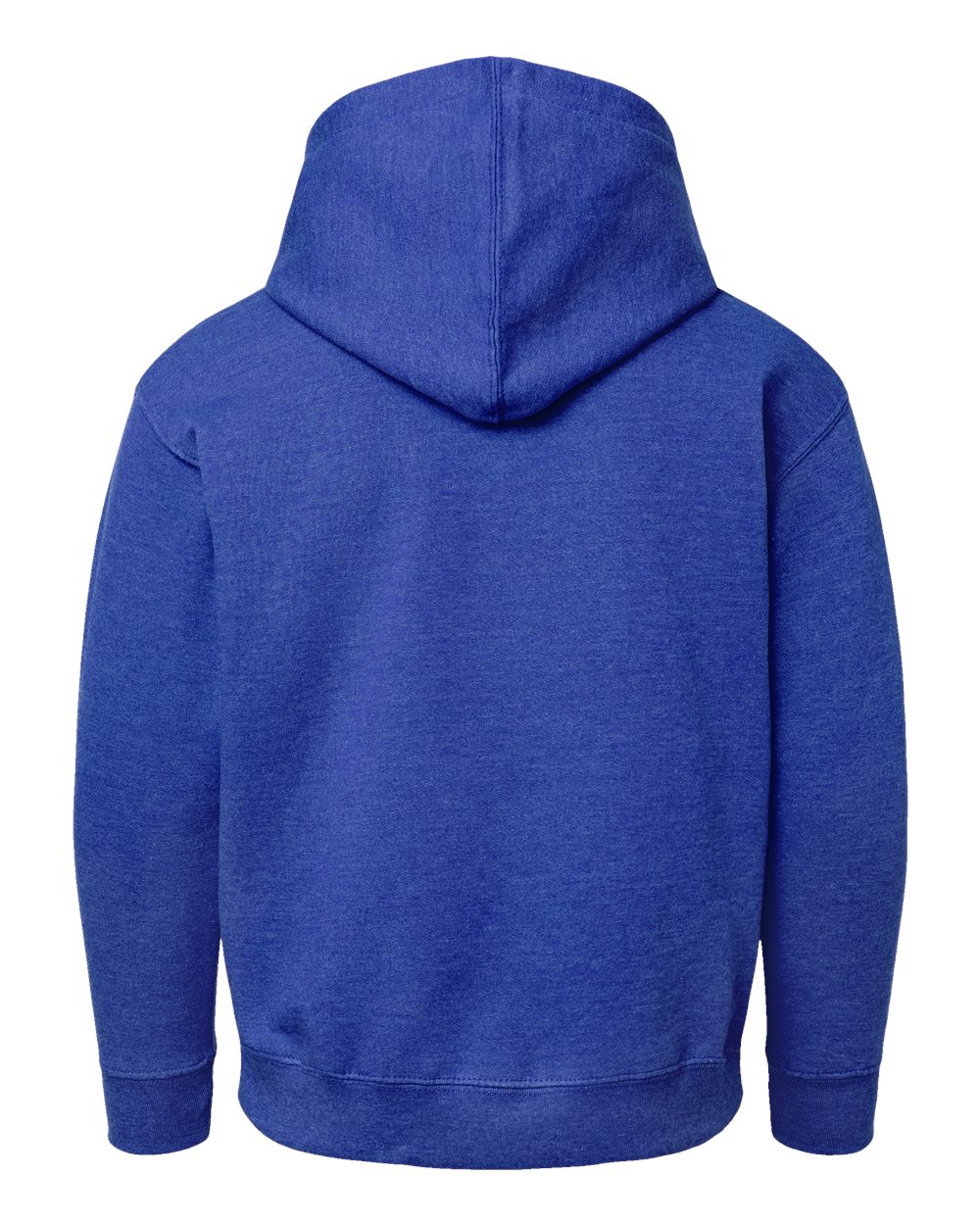 Rear View of Vintage Royal Youth Fleece Hoodie - 2296