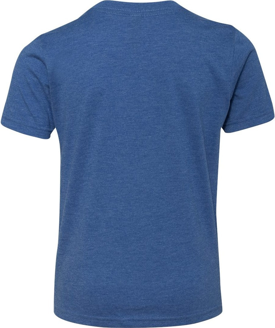 Rear View of Vintage Royal Youth Triblend T-Shirt - 6310