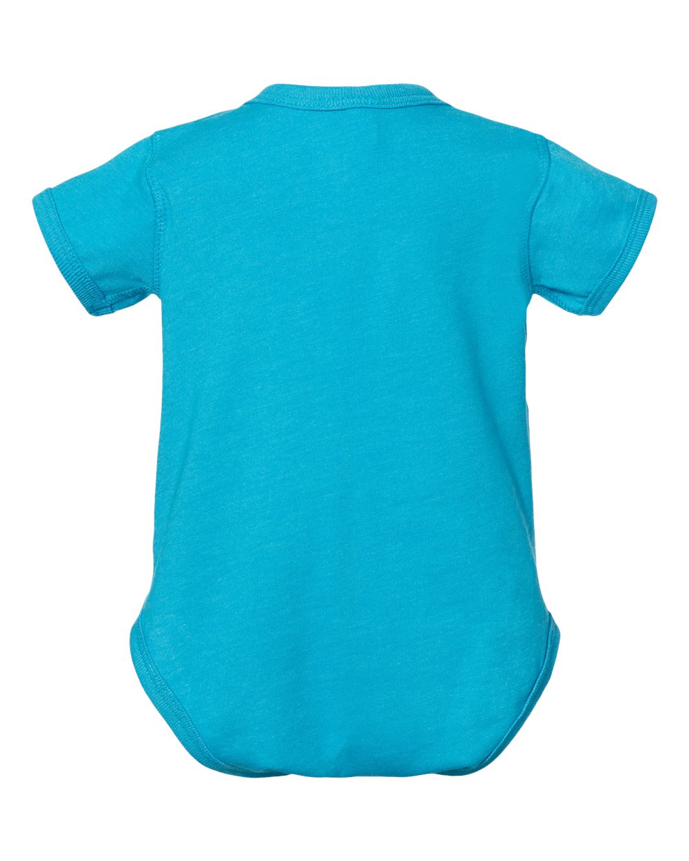 Rear View of Vintage Turquoise Infant Fine Jersey Bodysuit - 4424