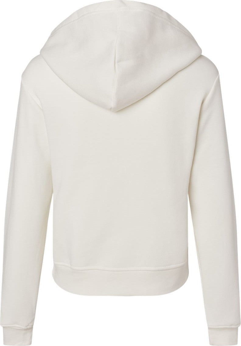 Rear View of Vintage White Women's Classic Hoodie - 7519
