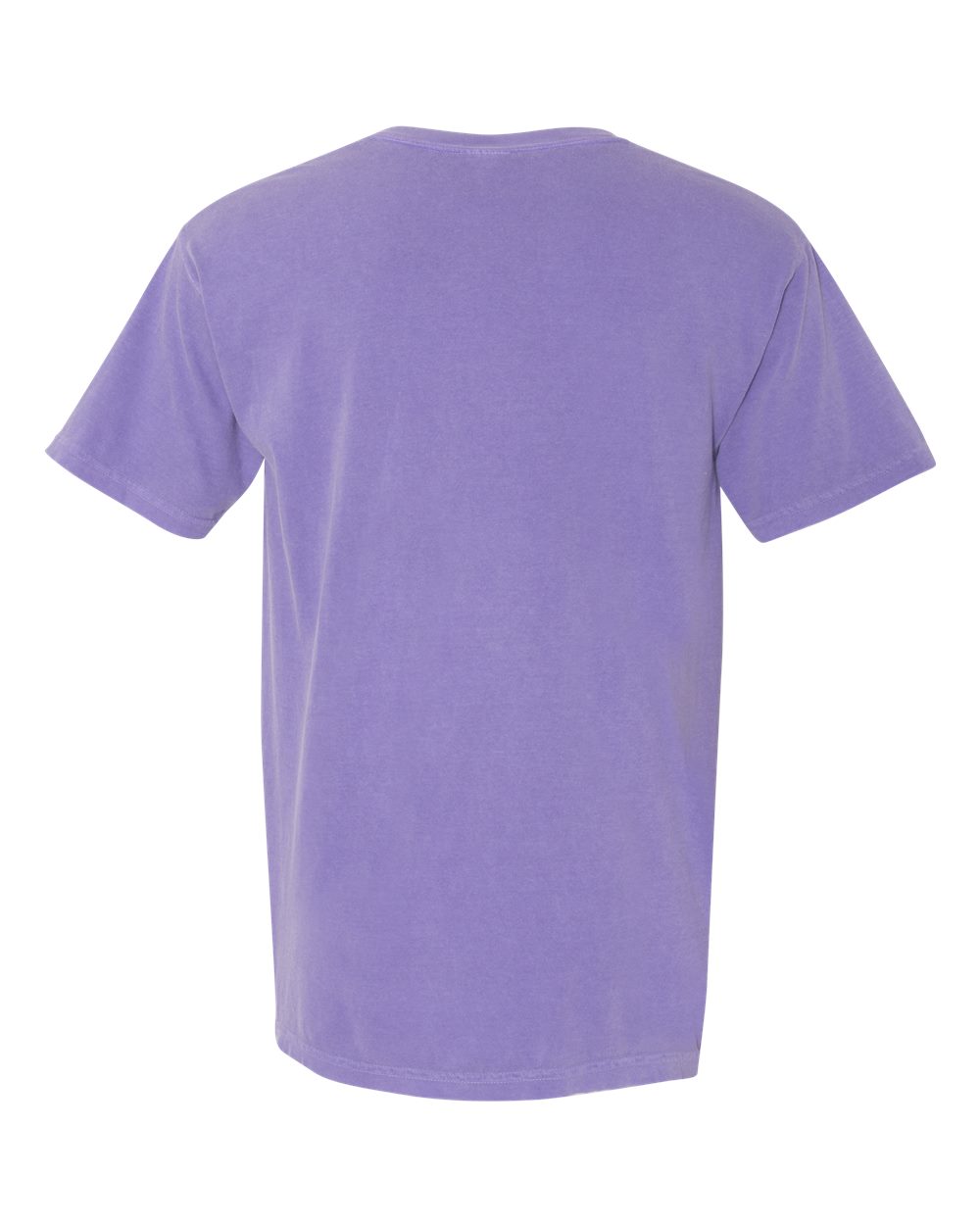 Rear View of Violet Garment-Dyed Heavyweight T-Shirt - 1717