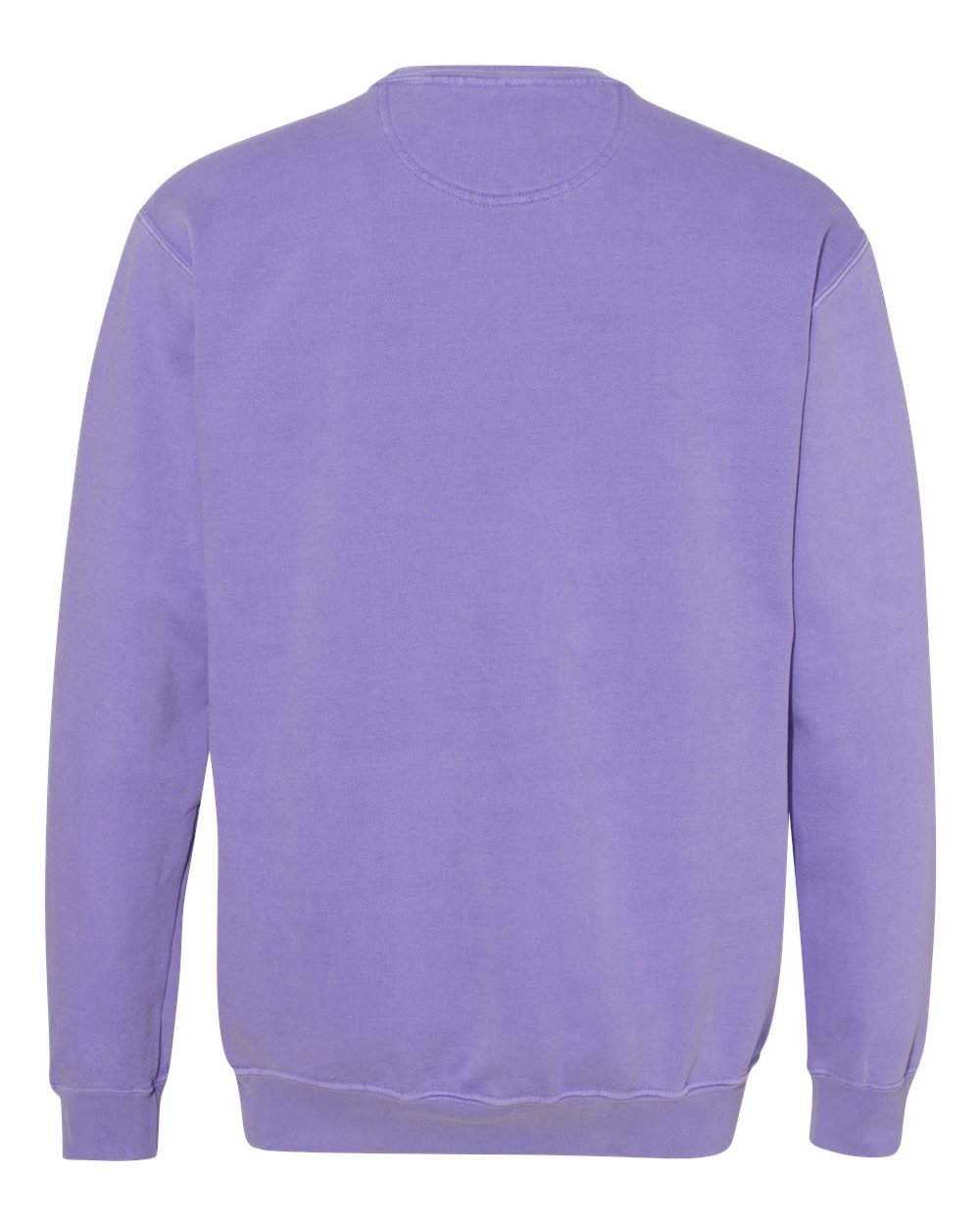 Rear View of Violet Garment-Dyed Sweatshirt - 1566