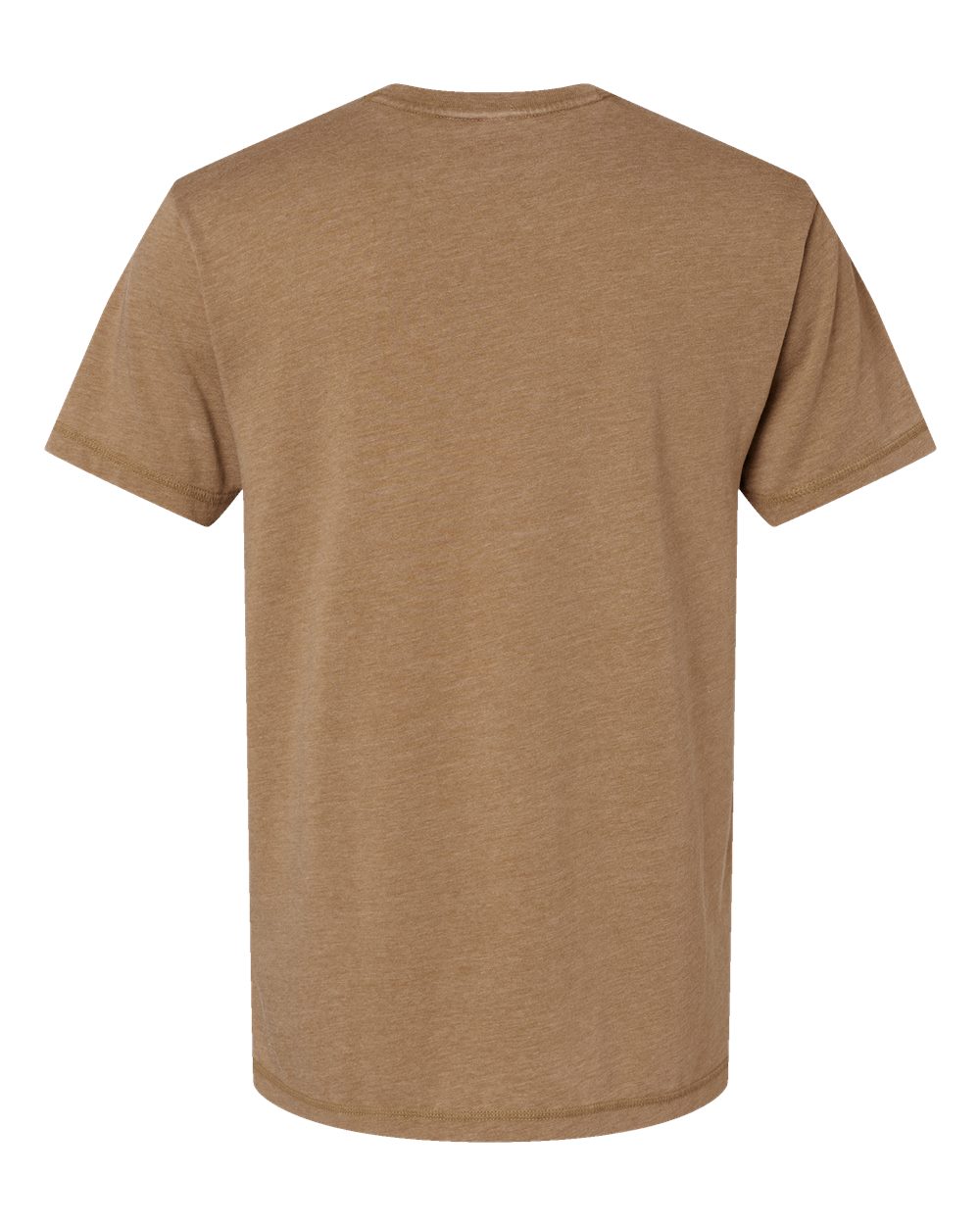 Rear View of Washed Coyote Brown Vintage Wash Tee - 6902