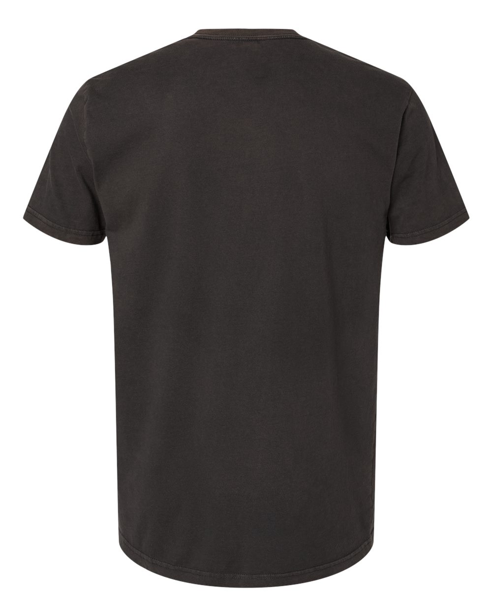 Rear View of Washed Graphite Black Soft Wash T-Shirt - 3600SW
