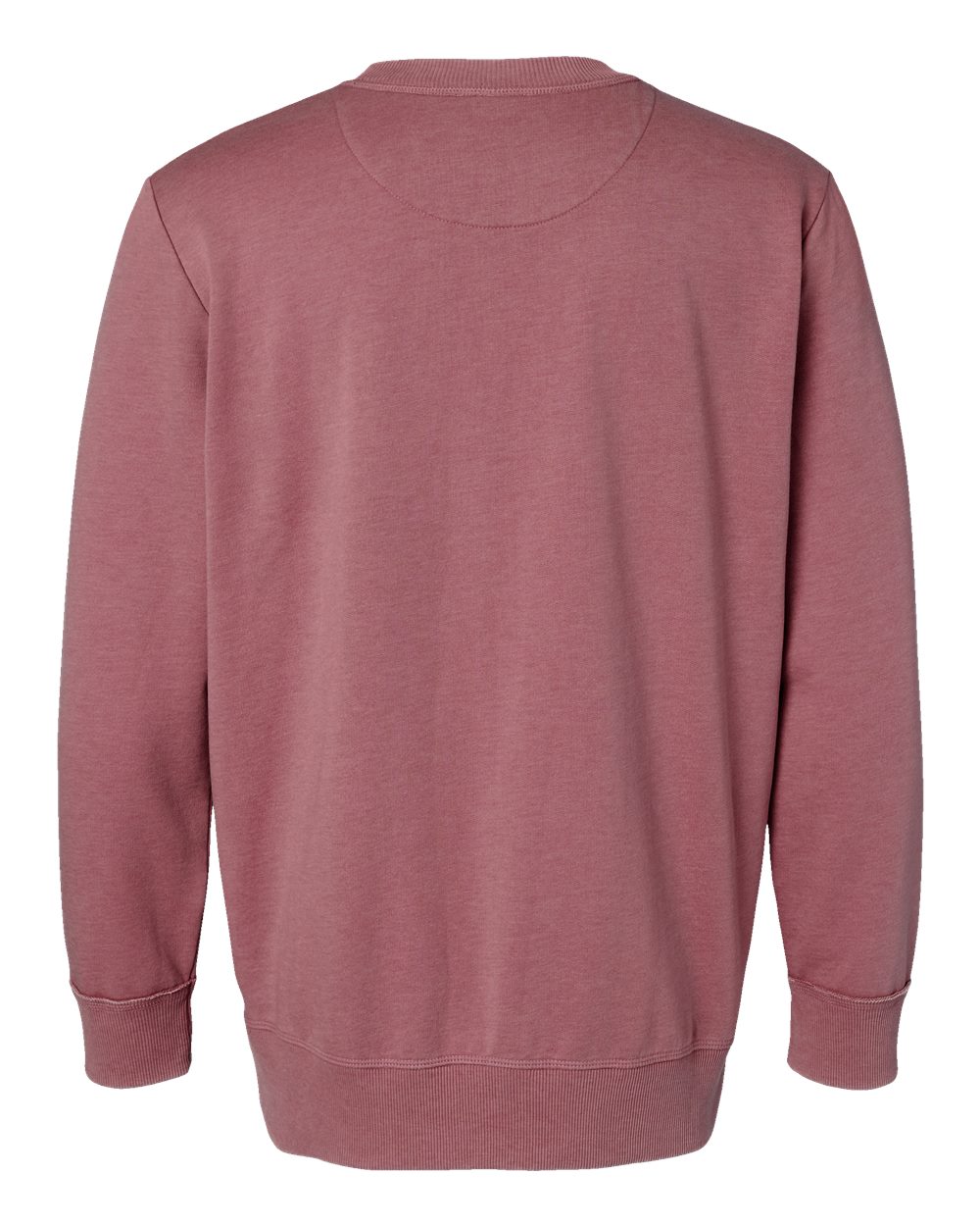 Rear View of Washed Rouge Vintage Wash Fleece Crewneck Sweatshirt - 6935