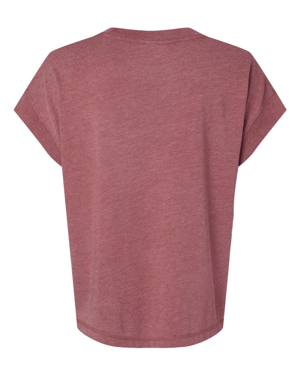 Rear View of Washed Rouge Women's Relaxed Vintage Wash Tee - 3502