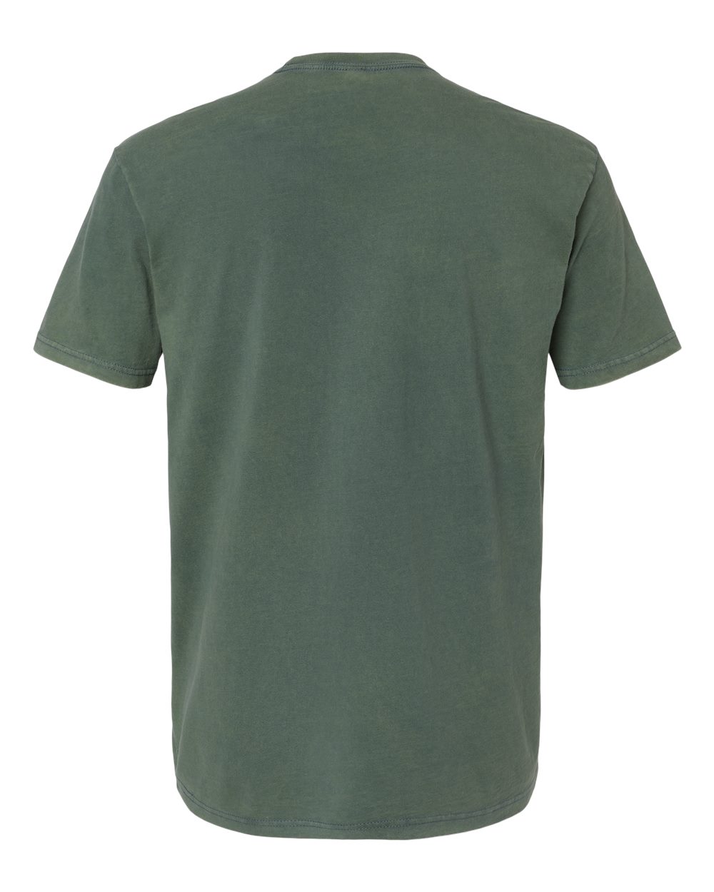 Rear View of Washed Royal Pine Soft Wash T-Shirt - 3600SW