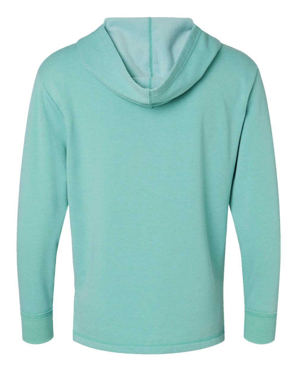 Rear View of Washed Saltwater Vintage Wash Fleece Hoodie - 6936