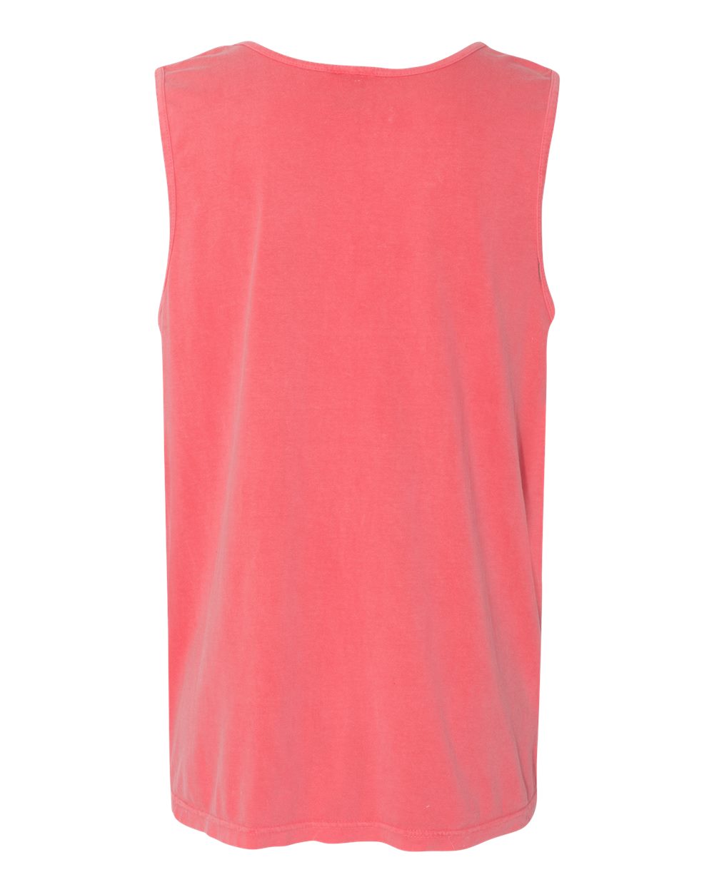 Rear View of Watermelon Garment-Dyed Heavyweight Tank Top - 9360