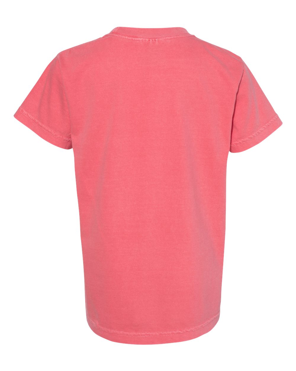 Rear View of Watermelon Garment-Dyed Youth Heavyweight T-Shirt - 9018