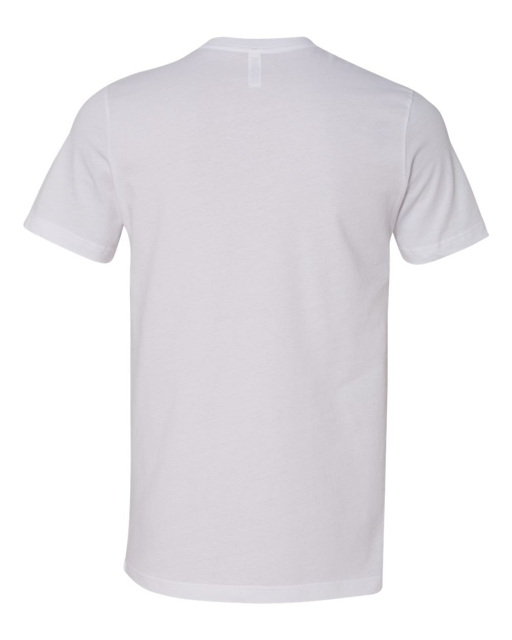 Rear View of White/ Black Jersey Pocket Tee - 3021