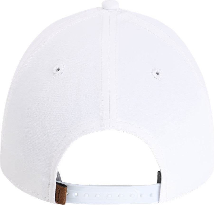 Rear View of White/ Black The Harrison Cap - 5054U