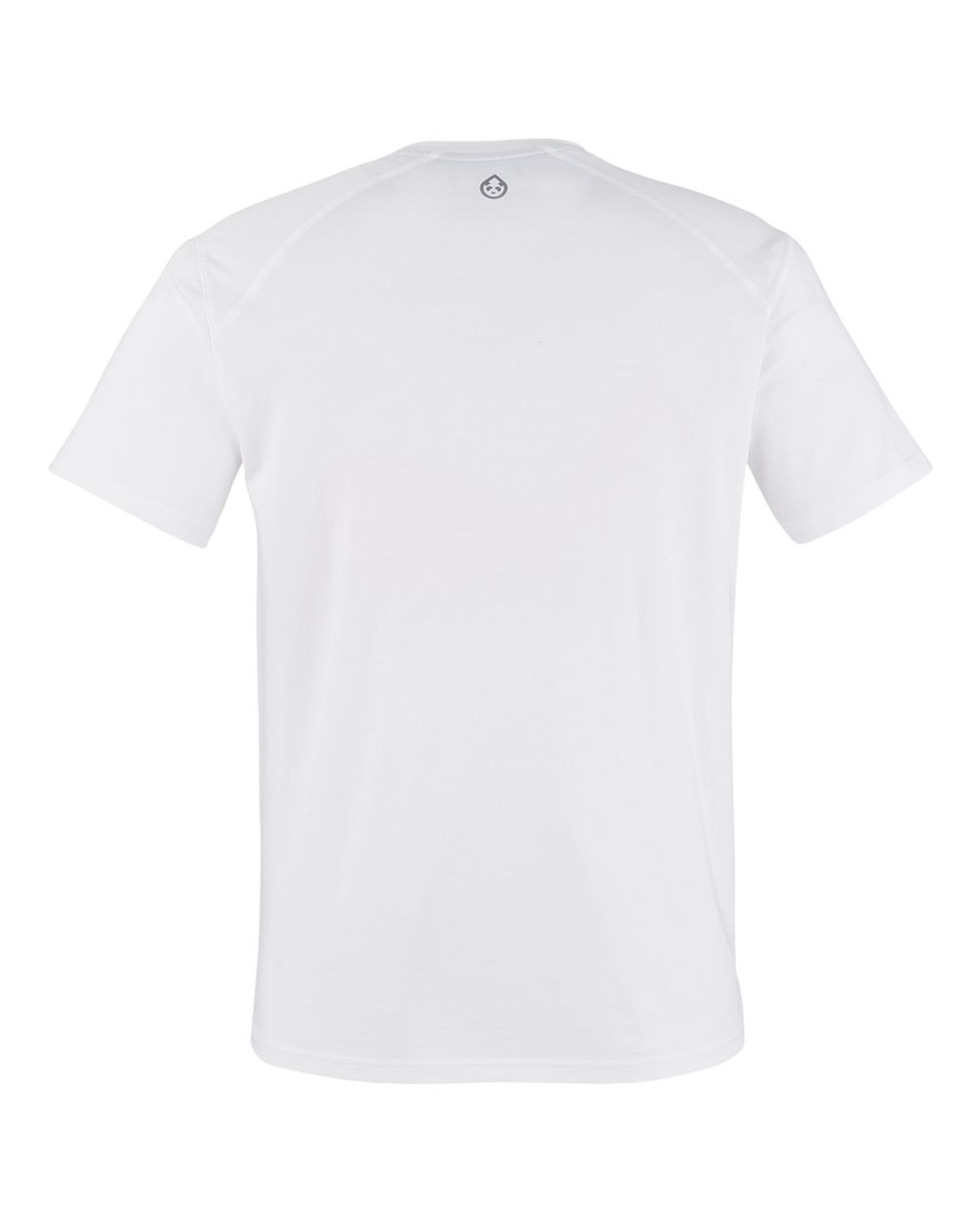 Rear View of White Carrollton Fitness T-Shirt - TM110AB