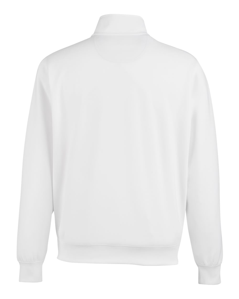 Rear View of White Caves Quarter-Zip Tech Pullover - C11512
