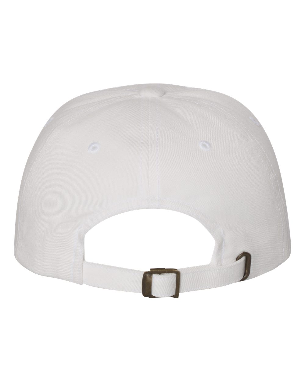 Rear View of White Classic Dad Hat - 6245CM