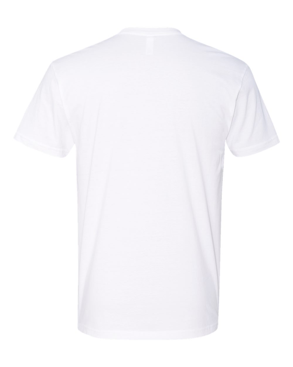 Rear View of White Cotton T-Shirt - 3600
