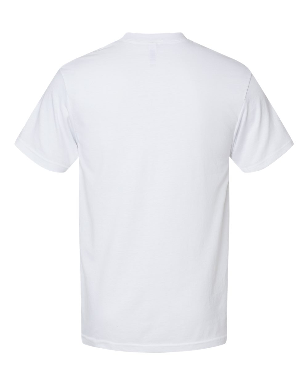 Rear View of White CVC Tee - 2001CVC