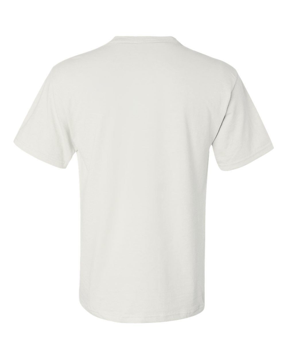 Rear View of White Dri-Power® 50/50 Pocket T-Shirt - 29MPR